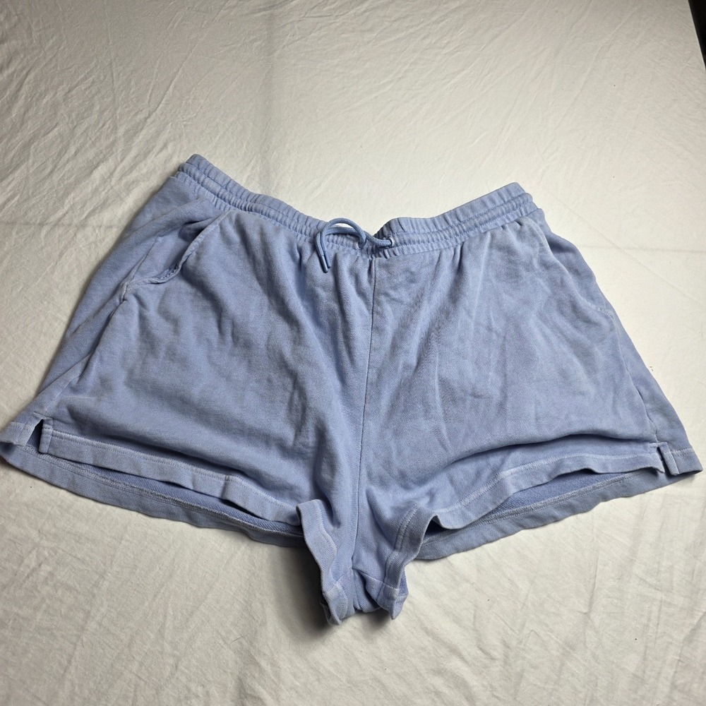 old navy women's shorts 3" sweat blue XL